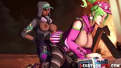 Fortnite futanari having sex with sexy hero